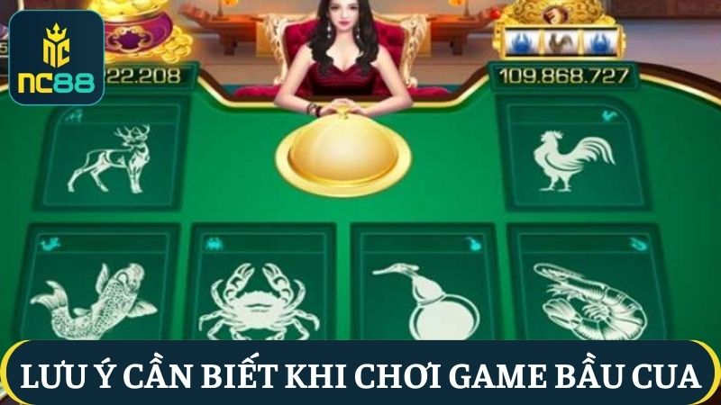 Lưu ý Hướng dẫn chơi Bầu Cua NC88